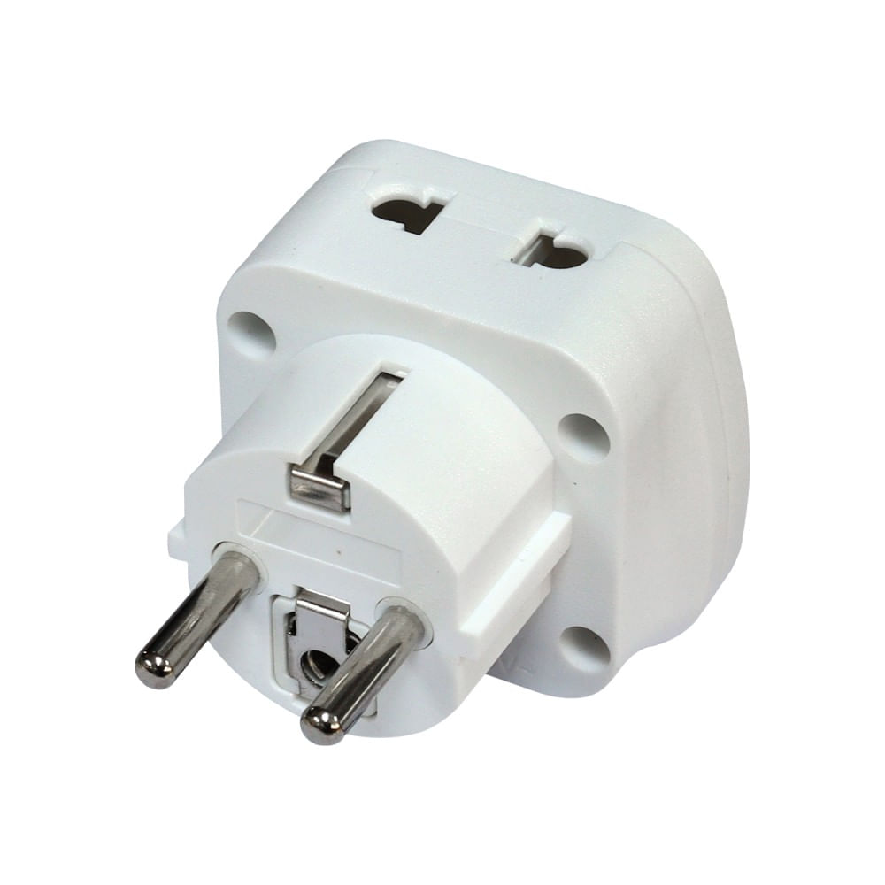 Imagen 1 del producto Adaptador de corriente Opalux OP-633K-EU, entrada múltiple, entrada universal, 110-250V 16A 3600W, blanco